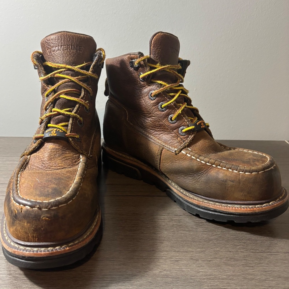 Wolverines I-90 Moc Toe 6" Composite Toe Work Boot W201096 Mens Size 7.5
